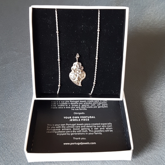 NECKLACE HEART OF VIANA IN SILVER - Picture 2 of 5